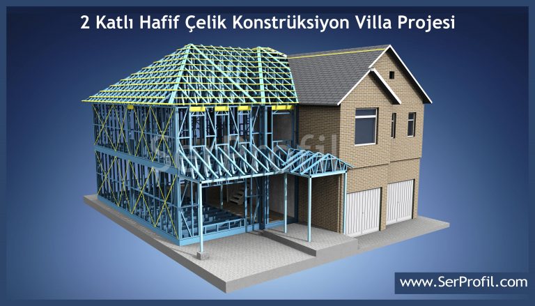 Kayseri Hafif Çelik Yapı Ev Villa İskelet Karkas Metrekare Fiyatları