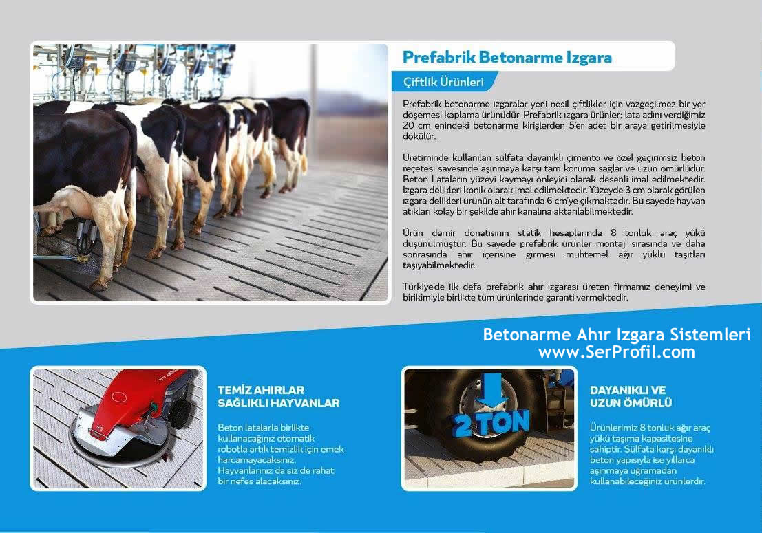 Betonarme Prefabrik Ahır Izgaraları