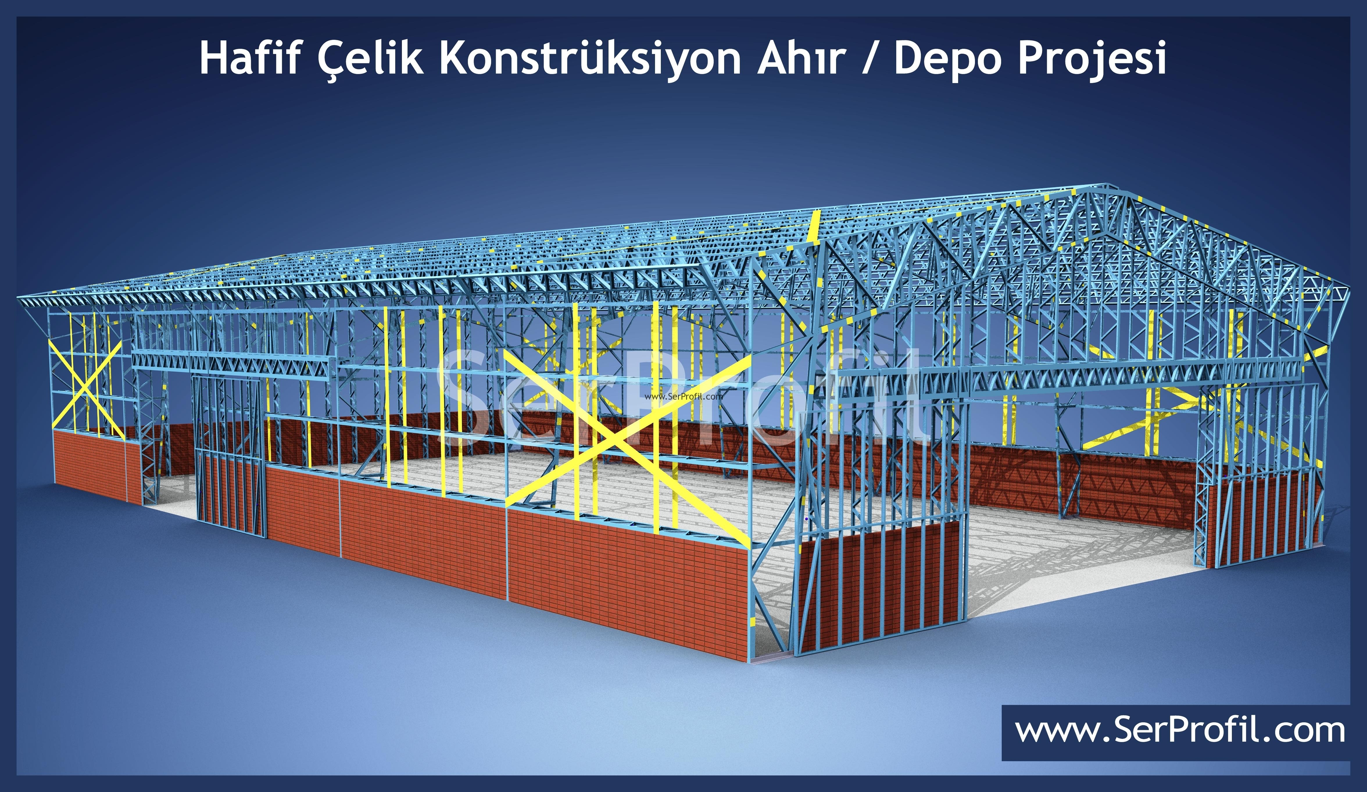 Hafif Çelik İskeletli Depo Fabrika Metrekare Fiyatları Listesi