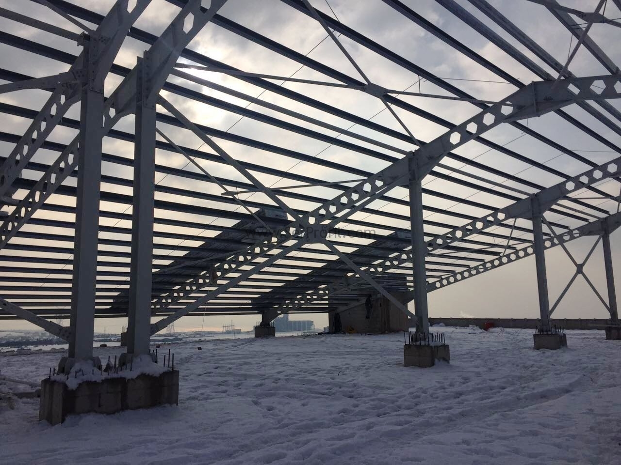 1000 m2 Prefabrik Çelik Konstrüksiyon Fabrika Maliyeti Fiyatları