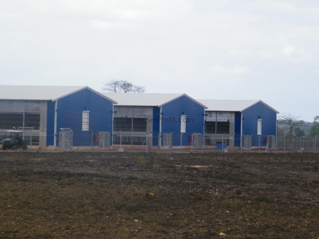 Tünel Tipi Çelik İskeletli Anahtar Teslim Prefabrik Tavuk Kümesi