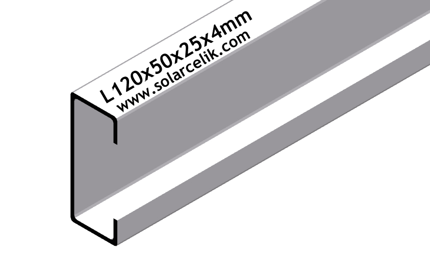 C120x50x25x4mm