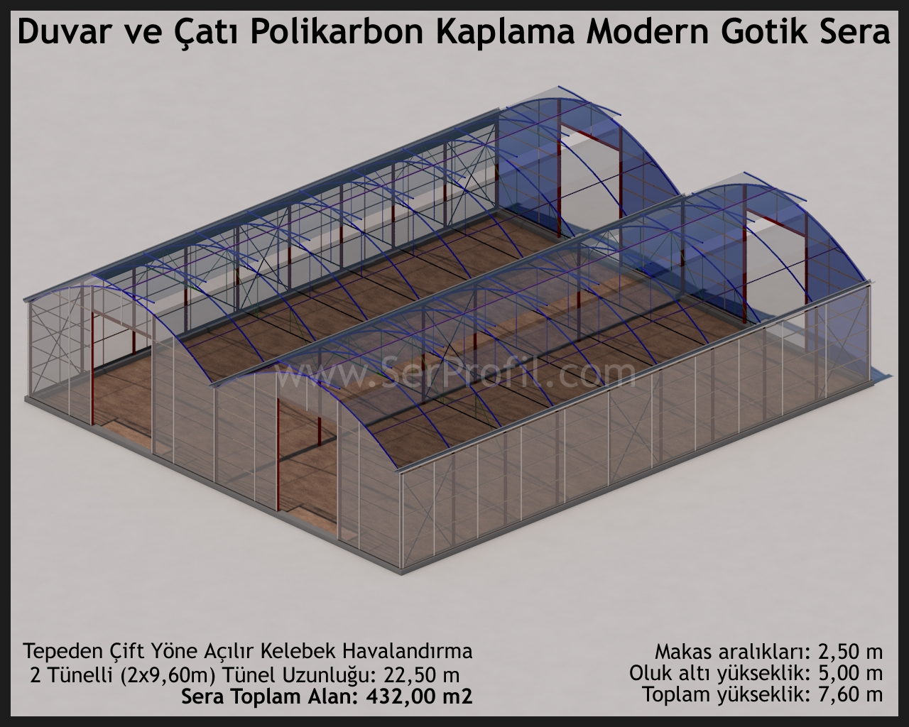 Modern Gotik Sera - Çelik Konstrüksiyon