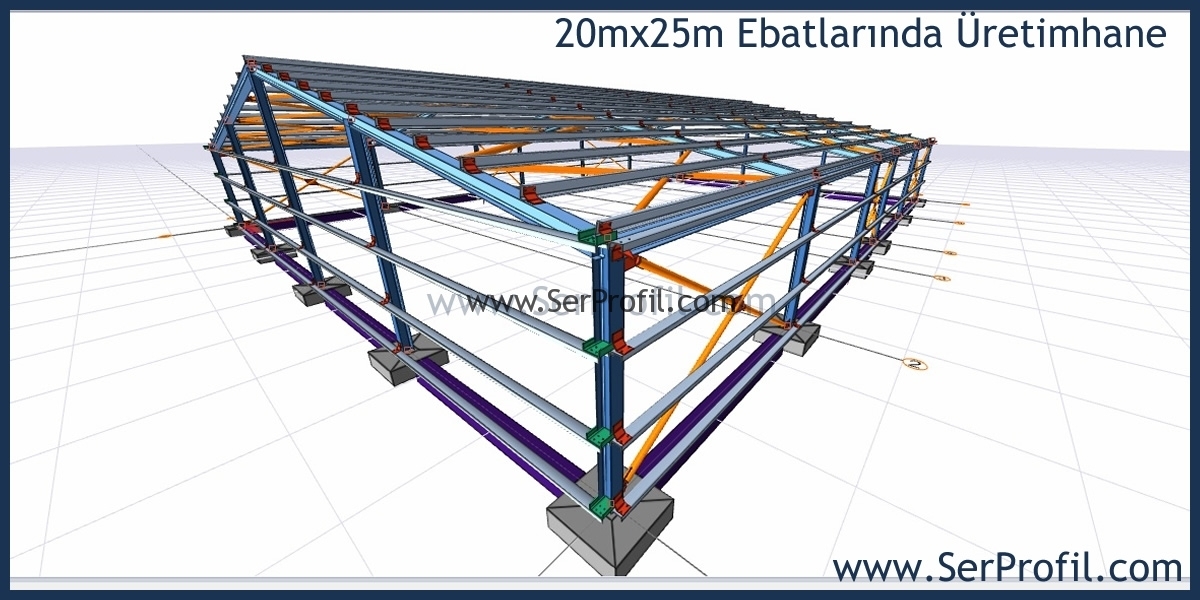 Celik Yapi Proje Ornegi Celik Yapi Projeleri Serprofil Hafif Celik Yapi